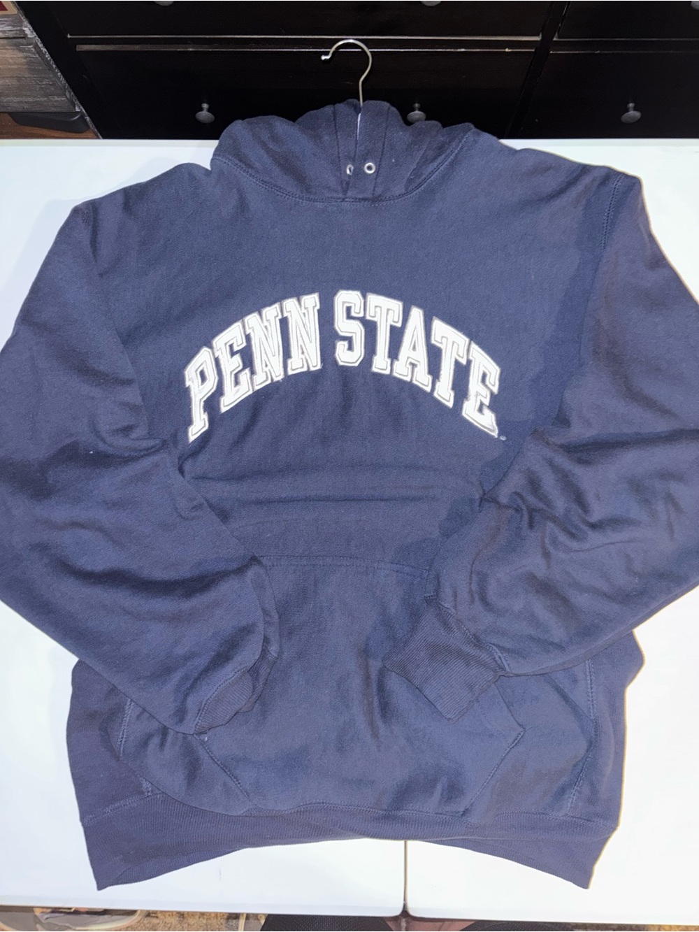 Steve & Barry's Navy Blue Penn State Hoodie with White Logo